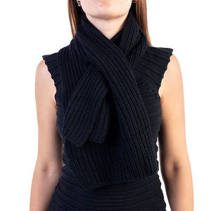 INVERNI BLACK SCARF | WOMENS SIZE 28X107